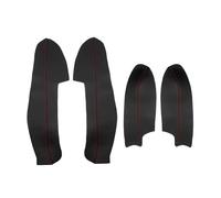 Modanatura Interni Auto Per Nissan Per Qashqai J11 2016 2017 2018, Rivestimento Per Bracciolo E Maniglia Della Portiera Dell'auto(Black-red)