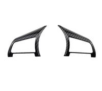 Modanatura Interni Auto Per Nissan Per Qashqai J11 Per Xtrail T32 Per Rogue Per Note Per Versa Per Kicks Per Juke Adesivo Per Rivestimento Volante Dell'auto(2 x carbon black)