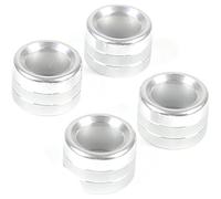 Modanatura Interni Auto Per Subaru Per WRX 2021 2022 2023 Pomello Volume Centrale Auto Accessori Interni In Lega Alluminio Argento/rosso(Argento)