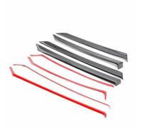 Modanatura Interni Decorazione 8 Pezzi Fai Da Te In Fibra Di Carbonio Per Auto, Decorazione Protettiva Interna Per Portiera Per Civic 10th 2016 2017, Accessori Per Auto, Interni(Rosso)