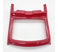 Modanatura Interni Decorazione Modifica Degli Interni Dell'auto Per Dodge Per Charger / Per Chrysler 300c 2015-2021 Telaio Tazza Scarico Anteriore Coperchio Decorativo Portabicchieri(Red Carbon Fiber