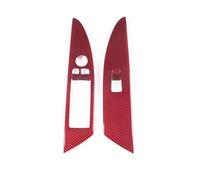 Modanatura Interni Decorazione Per BMW Serie 8 G15 2019-2022 (versione A 2 Porte) Adesivo Per Telaio Di Sollevamento In Vetro Per Portiera Interna In Vera Fibra Di Carbonio Accessori Per Auto(Rosso)