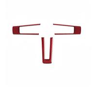 Modanatura Interni Per Ford Per Mustang 2009-2014 Adesivo Protettivo Per Volante Interno Auto In Fibra Di Carbonio Accessori Auto Auto Interior Decorative(Rosso)