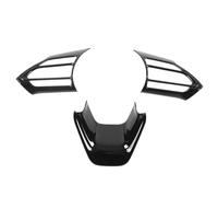 Modanatura Interni Sostituzione Adesivi Rivestimento Pulsanti Pannello Volante Auto Per Yaris Per Cross 2016-2021 Auto Interior Decorative(Nero)