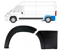 Modanatura laterale posteriore per Fiat Ducato 2018- / Sinistra/Set