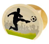 Modanatura Legno Piggy Bank Calcio Bxlxh 65x115x85mm Nuovo Denaro Salva Soldi