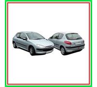 Modanatura Parafango Posteriore Destro-Nera Mod 3 Porte Peugeot 206-(Anno 1998-2