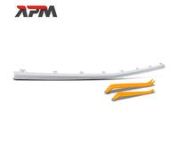 Modanatura Paraurti Frontale Centro Brillante Argento per Mercedes-Benz Glc X253