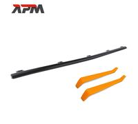 Modanatura Paraurti Frontale Centro Brillante Nero per Mercedes-Benz Gle V167