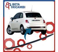 Modanatura Paraurti Posteriore Inferiore Nera Per Fiat 500 Dal 2007 al 2015 1PZ