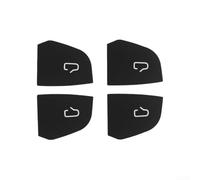 Modanatura per interruttore della porta TESLA per modello 3/Y, materiale in pelle scamosciata che offre protezione e migliora lo stile interno per i comandi delle porte (nero)