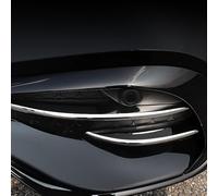 Modanatura per paraurti AMG Line W214 S214 2024 2025, 2 pezzi, in plastica ABS, solo per AMG Line (cromo lucido)