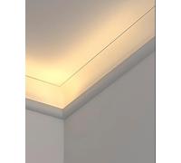 Modanatura per soffitto, Modanatura a LED per Angoli, Copertura per Striscia LED Decorativa da soffitto da 4,5 m, diffusore con Bordo ritagliabile, Illuminazione per cornici Interne/Esterne,