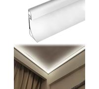 Modanatura per soffitto, Modanatura per soffitto in Alluminio con LED, Modanatura a Corona per Illuminazione indiretta per cornici a Parete e diffusore per battiscopa, Binario a Strisce LED