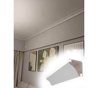 Modanatura per soffitto, Profilo in Metallo per Strisce LED - Diffusore per Illuminazione a Cornice per Bagno, Cucina, Armadio e Ufficio - Confezione da 6 apparecchi di Illuminazione a incas