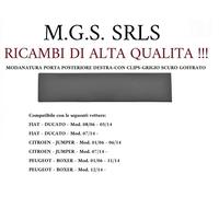 MODANATURA PORTA POSTERIORE DESTRA GRIGIO GOFFRATA CITROEN JUMPER 01/06-06/14