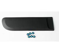 Modanatura Porta Sportello Posteriore Sinistro Completa di Clips di Fissaggio Specifica per Panda modello 312 prodotte dal 2012 in poi Fascia Laterale in Plastica Protezione Paracolpi - 3683333