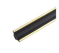 Modanatura PVC concava autoadesiva battiscopa soffitto(Black-gold)