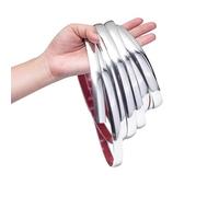 Modanatura Stacca e Incolla, Striscia Autoadesiva for Auto da 16,4 Piedi - Paraurti Universale, Finestra, Porta, Lato del Corpo Superfici Decorative dei Mobili Domestici(Chrome,50mm(1.96Inch))