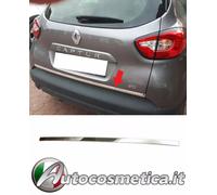 Modanatura striscia cornice portellone ACCIAIO cromo per Renault Captur I 2013+