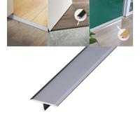 Modanature a T in alluminio, Striscia di transizione for pavimento con modanatura a T in alluminio 35,4 pollici Multicolore 900x(15-40) mm(Grey,L900 x W15mm)