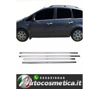 Modanature cornici finestrini inferiori acciaio cromo per Ford C-Max 2003-2010