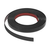 Modanature decorative autoadesive di colore nero, 5 m x 1,3 cm, in PVC, per pareti in stucco, flessibili da rimuovere, per bordi, pareti, cornici a specchio, porte, mobili