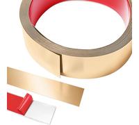 Modanature decorative autoadesive in lamiera di acciaio inox, 5 m x 4 cm, stucco e bastone in acciaio inox per camino, cornici a specchio, mobili e decorazioni per la casa - oro rosa spazzolato