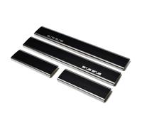 Modanature delle soglie per Chevrolet Malibu Berlina 4D 2012-2014 Nero | Argento