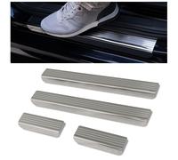 Modanature delle soglie per Ford C-Max 2010-2019 Argento Spazzolato lucidato