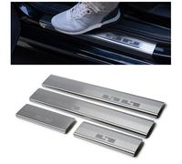 Modanature delle soglie per Ford S-Max 2006-2015 Argento Spazzolato lucidato