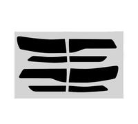 Modanature fari posteriori 8 Pezzi Di Pellicola Protettiva In Vinile Per Fanali Posteriori Per Jeep Per Grand Cherokee Accessori Per Auto 2014-2019