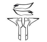 Modanature fari posteriori Coprifari Anteriori E Posteriori Per MITSUBISHI Per Pajero Sport 2015-2019 Decorativi In ABS Nero Opaco Accessori Per Esterni Auto(Light Covers)