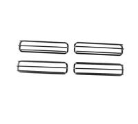 Modanature fari posteriori Griglia Protezione Indicatori Direzione Laterali In Acciaio Al Carbonio/copertura Lampade Segnalazione Parafango Per Hummer Per H2 2003-2009 Copertura Fanale Posteriore