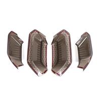 Modanature fari posteriori Per Chevy Per Corvette C7 2014-2019 ABS Nero Fanale Posteriore Per Auto Fendinebbia Posteriori Copertura Oscurante Adesivo Accessori Per Auto Cofano lampada(Style D)