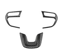Modanature Interne 3 Pz/set Decorazione Di Interni Auto Per Jeep Per Compass 2017 2018 2019 2020 Per Renegade 2015-2021 Volante Trim Adesivo Telaio Interno Auto(Colore:Nero)