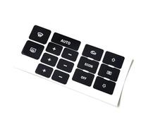 Modanature interne Compatibile Con A6 C5 Climatizzatore Aria Condizionata Pulsante Di Controllo Del Riscaldamento Adesivo Riparazione Decalcomanie Nero Opaco