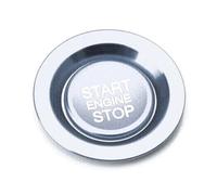 Modanature Interne Compatibile Con Land Per Rover Per Discovery 4 Per Range Per Rover Sport Pulsante Avvio/arresto Auto Decorazione Rifinitura Copertura(Silver)