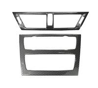 Modanature interne Per X1 E84 2010-2015 Car Styling Pannello CD Interruttore A Pulsante Aria Condizionata Copertura(Fibra di carbonio,UN)