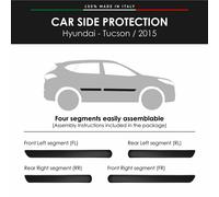 Modanature Laterali Bumper Paracolpi per Hyundai Tucson 2015 con Biadesivo 3M