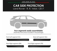 Modanature Laterali Bumper Paracolpi per Land R. R. Velar 2017 con Biadesivo 3M