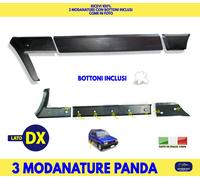 Modanature per Panda Hobby Fasce paracolpi paraurti DX DESTRA plastiche nero in
