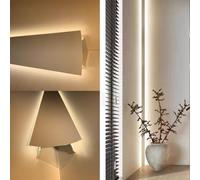Modanature per soffitti, Canale in Alluminio per LED per pareti e soffitti, Profilo per Illuminazione indiretta, modanature angolari, Lunghezze da 3 a 30 Piedi per soluzioni di Illuminazione