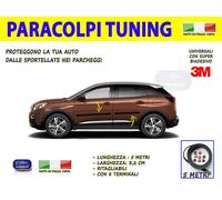 Modanature Peugeot 3008 strisce adesive porte esterne laterali per tuning nero