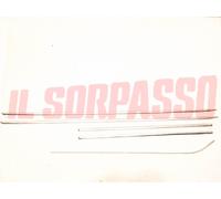 MODANATURE PROFILI PORTE + PARAFANGHI + COFANO FIAT 600 D IN ALLUMINIO