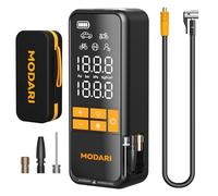 MODARI Compressore d'aria portatile, 5 volte più veloce 160 psi, gonfiatore portatile per pneumatici per auto, con custodia per il trasporto, stoccaggio magnetico integrato, spegnimento automatico