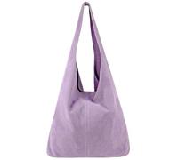Modarno Borsa a tracolla da donna in pelle scamosciata pochette, borsa a tracolla, shopper, da donna, in vera pelle (Lilla chiaro)