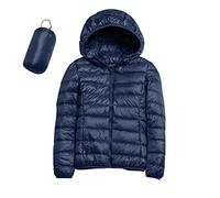 Modaworld Piumino Leggero da Donna, Idrorepellente, Caldo, Ripiegabile, Trapuntato, con Cappuccio, per Le Mezze Stagioni, Imbottito, per Escursionismo, Arrampicata