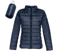Modaworld Piumino Leggero da Donna, Idrorepellente, Caldo, Ripiegabile, Trapuntato, con Cappuccio, per Le Mezze Stagioni, Imbottito, per Escursionismo, Arrampicata