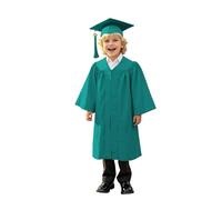 Modaworld Set Completo Toga e Tocco Bambini per Laurea/Diploma 2025, Vestito Accademico Scuola Materna/Primaria, Cappello con Nappina, Chiusura Lampo, Unisex, 11 Colori